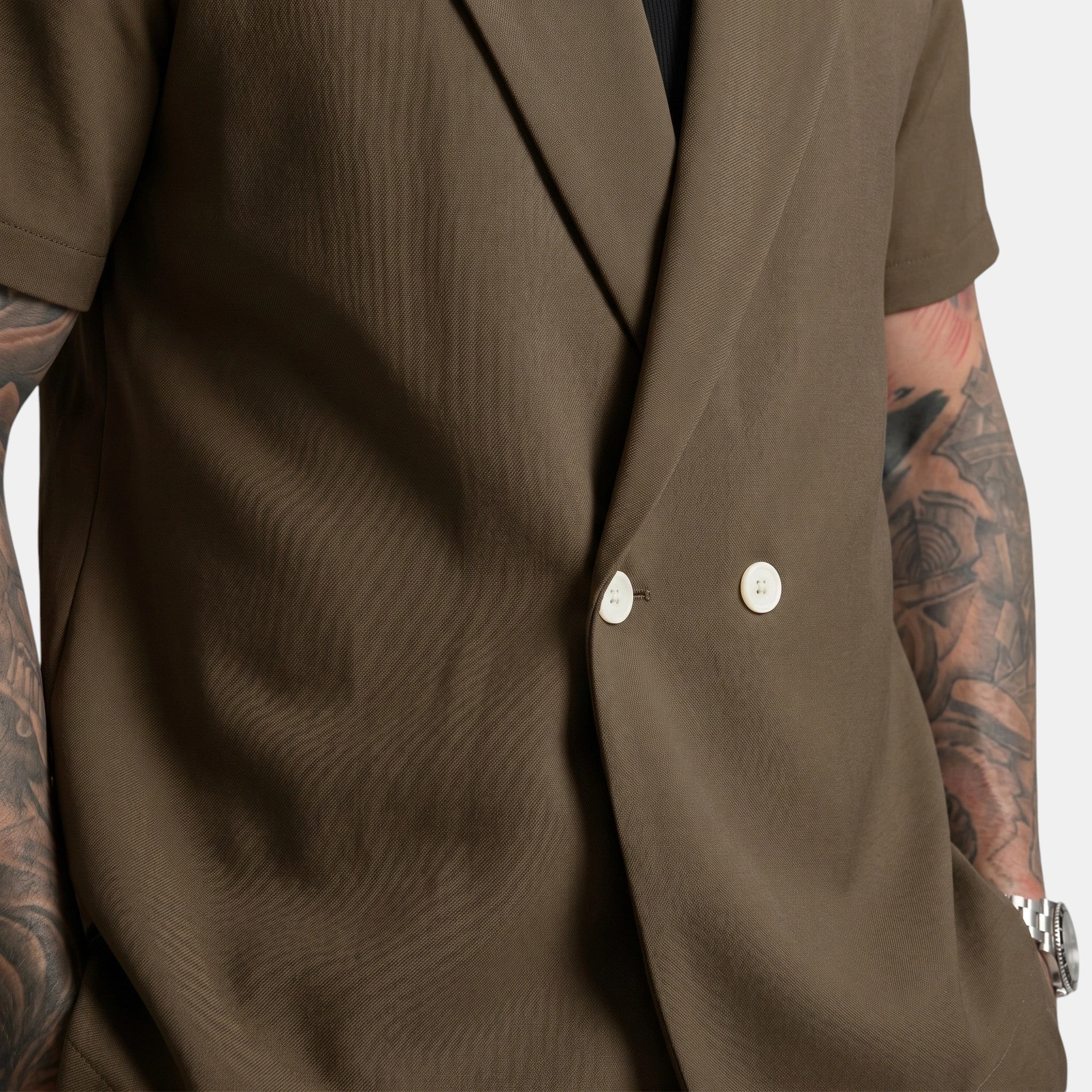 Men's Short Sleeve Shirt and Trousers Set