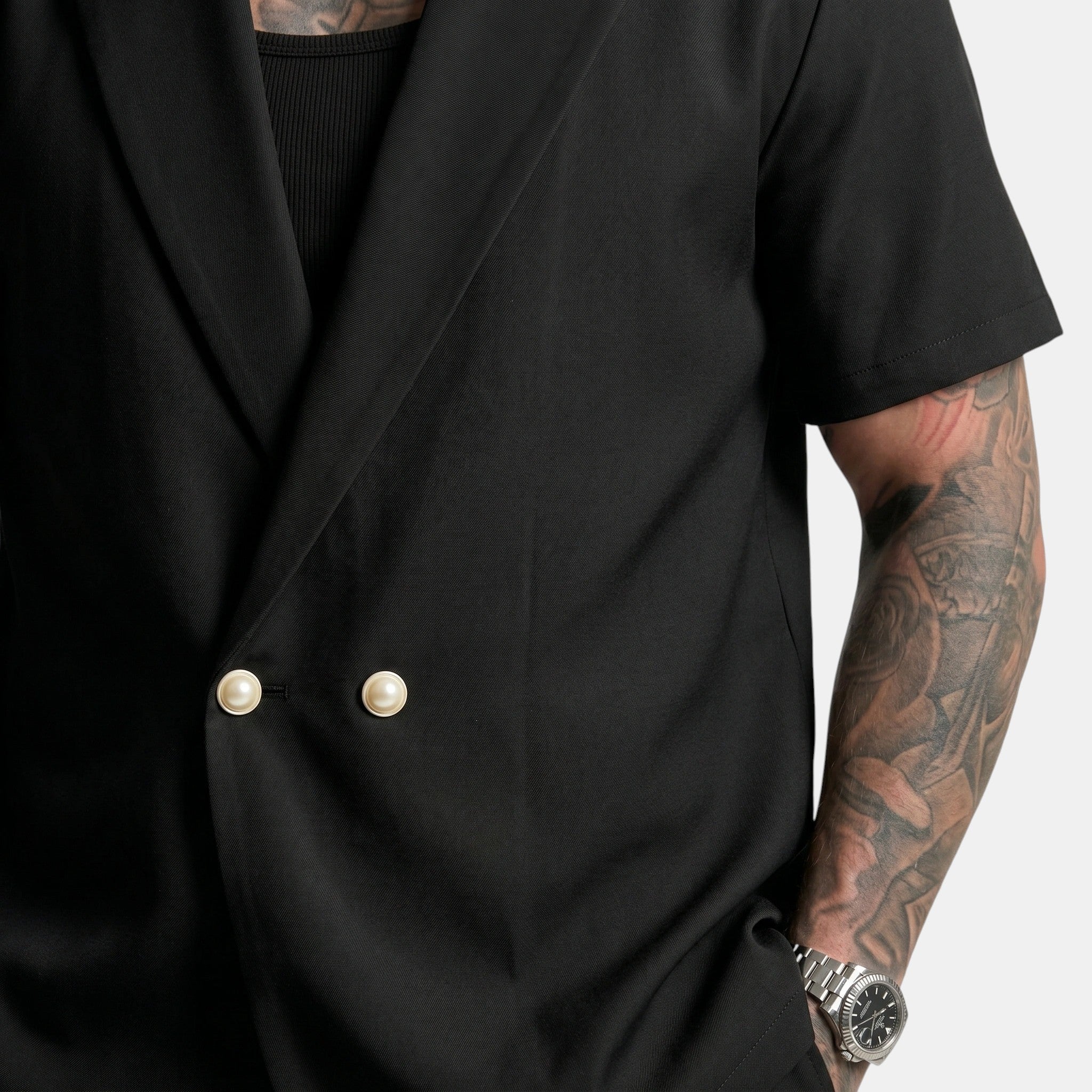 Men's Short Sleeve Shirt and Trousers Set