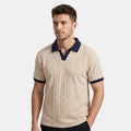 Men's Short Sleeve V Neck Polo Shirt Regular Fit