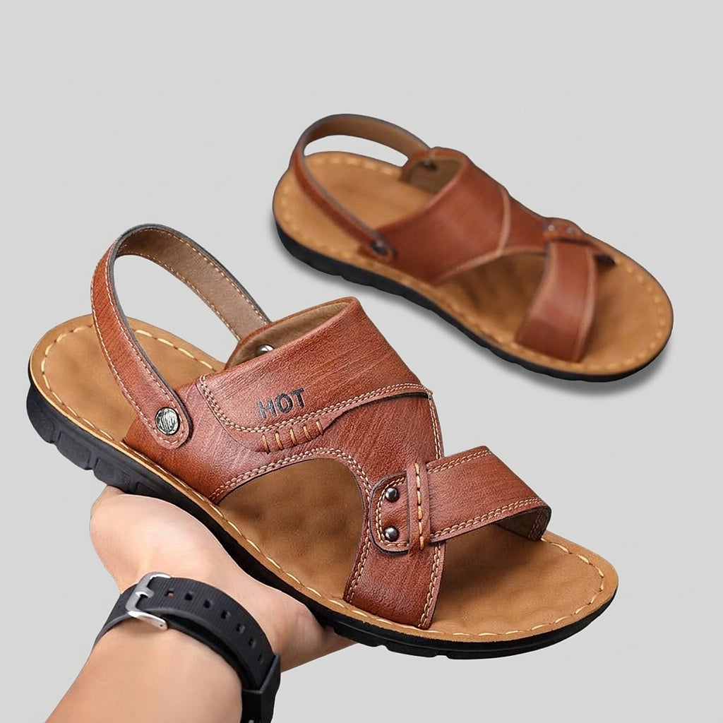 Men’s Casual Sandals with Adjustable Heel Strap