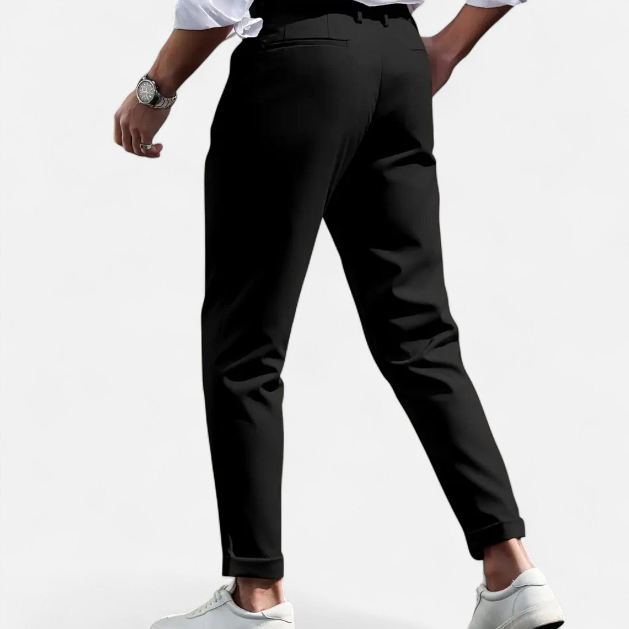 Men's Tailored Pleated Trousers | Slim-Fit