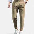 Men's Tailored Pleated Trousers | Slim-Fit