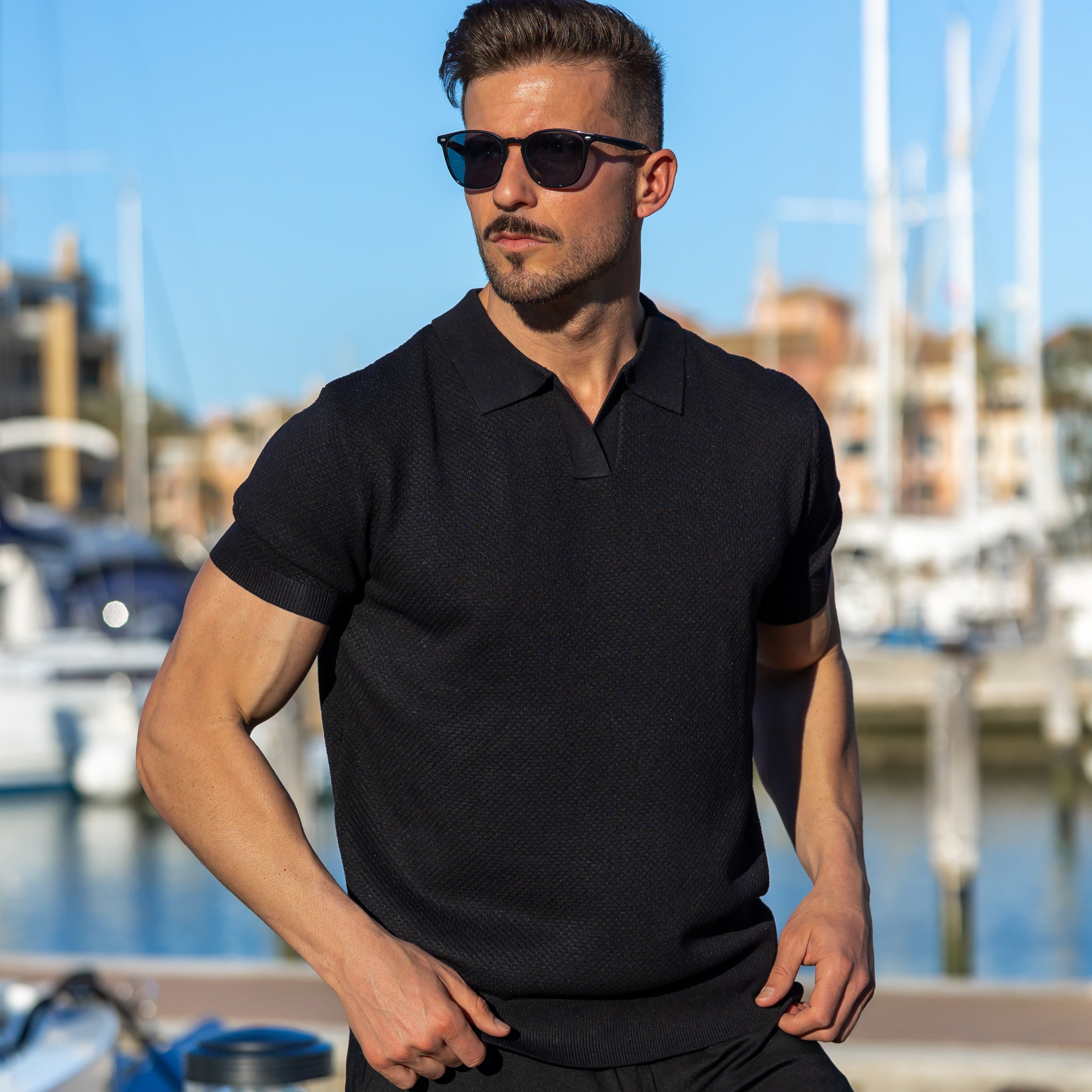 Men's Stylish Mesh Polo | Casual