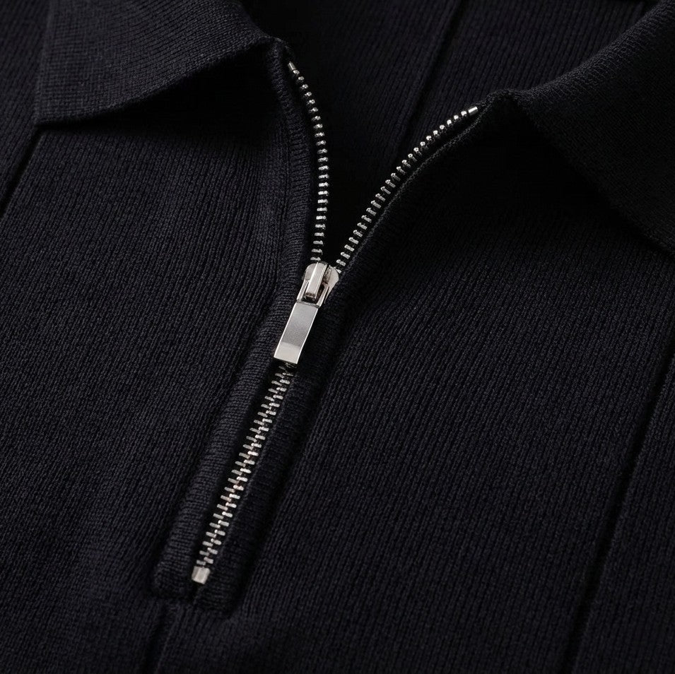 Men's Stylish Quarter-Zip Polo | Casual