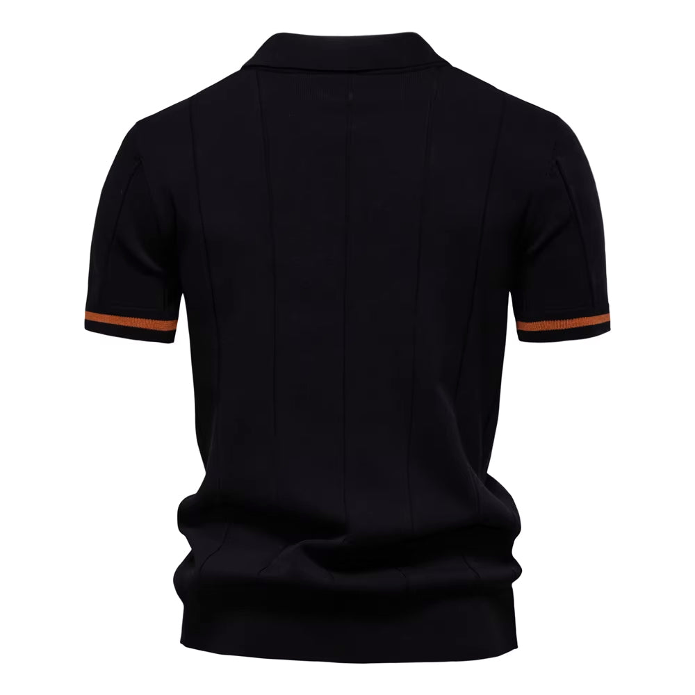 Men's Stylish Quarter-Zip Polo | Casual