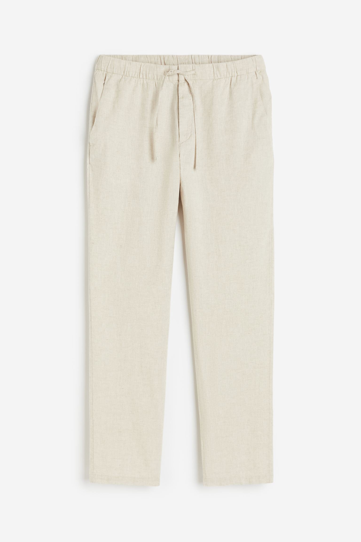 Men's Relaxed Fit Trousers with Drawstring Elastic Waist