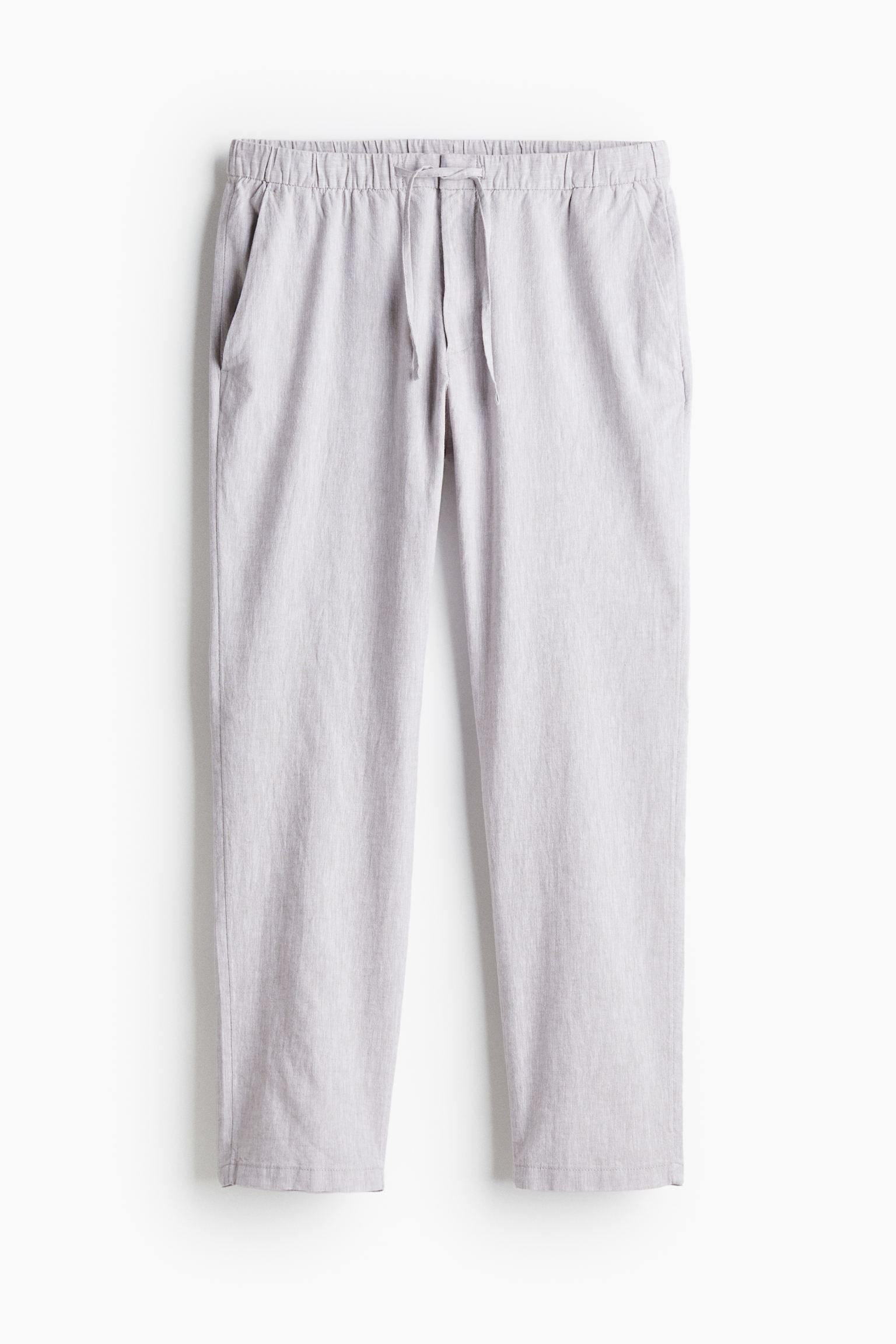 Men's Relaxed Fit Trousers with Drawstring Elastic Waist