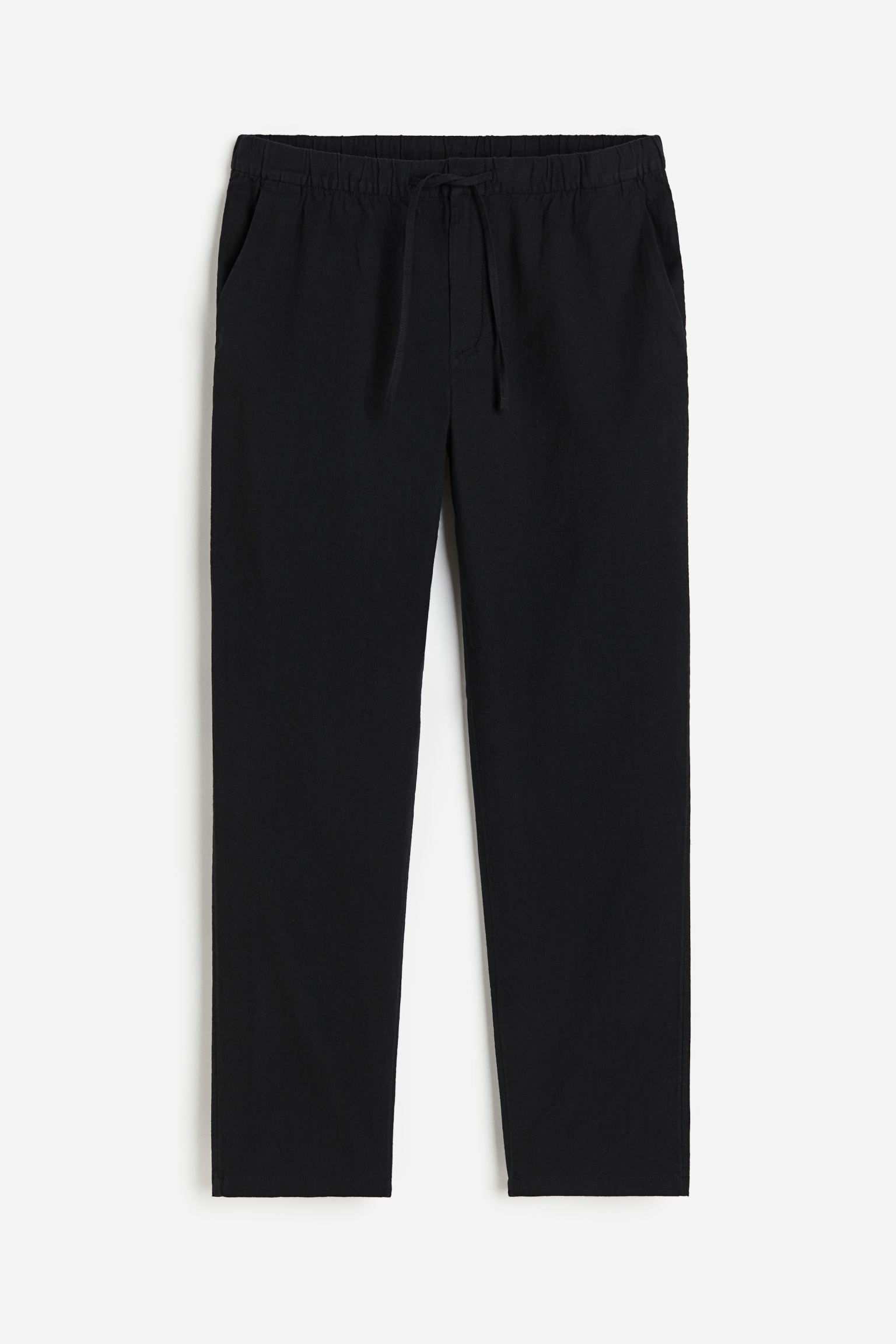 Men's Relaxed Fit Trousers with Drawstring Elastic Waist