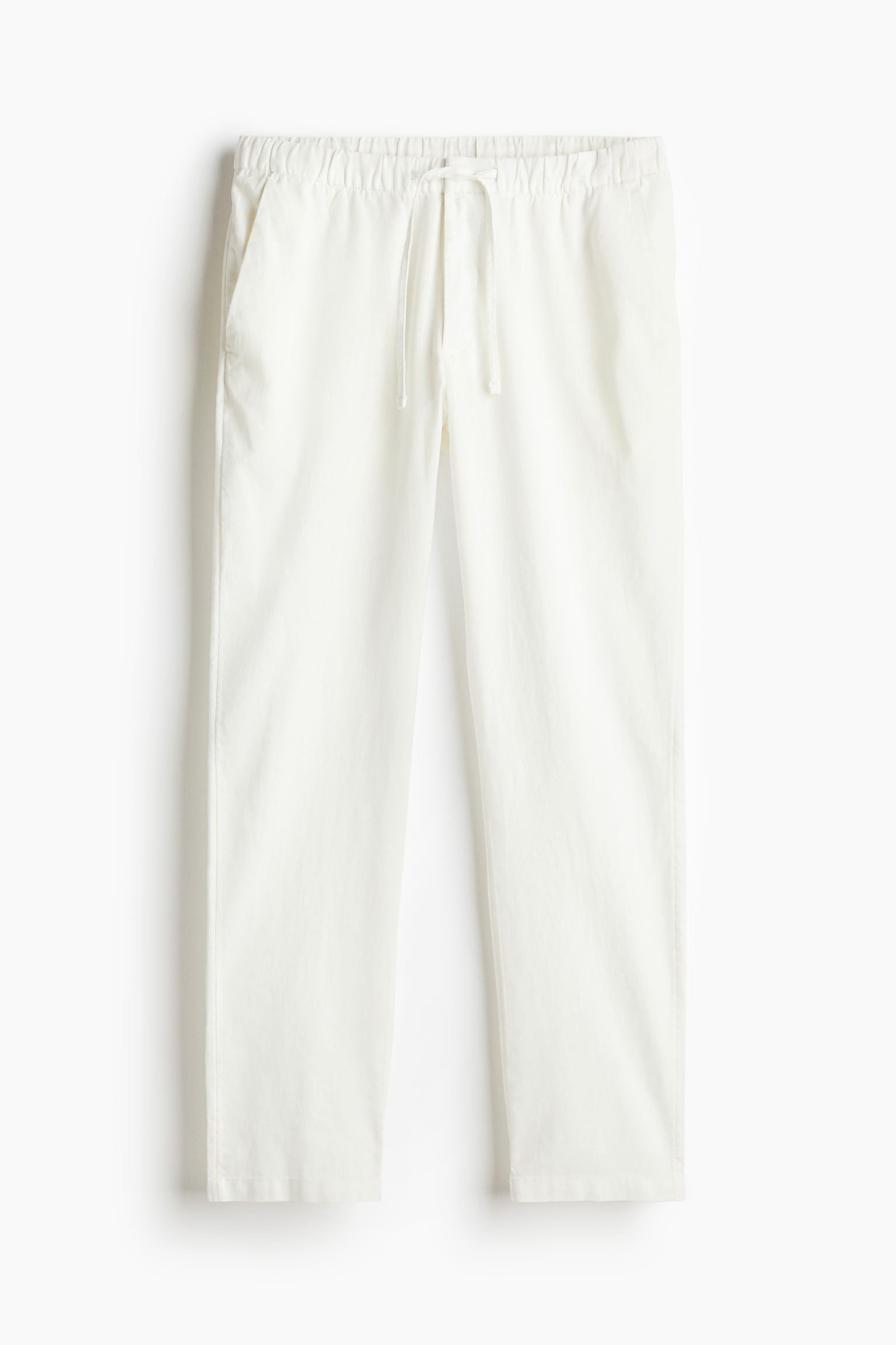 Men's Relaxed Fit Trousers with Drawstring Elastic Waist