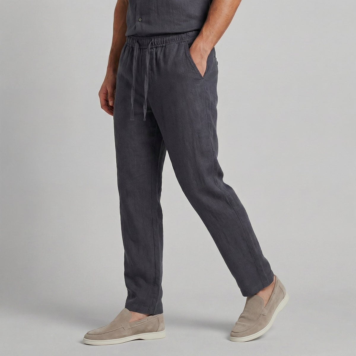 Men's Wide Summer Trousers Relaxed Fit Casual Everyday Comfort