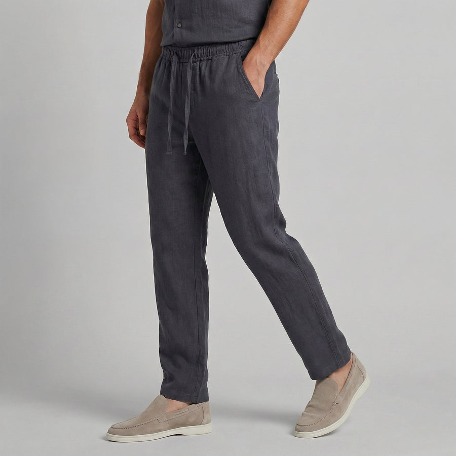 Men's Wide Summer Trousers Relaxed Fit Casual Everyday Comfort