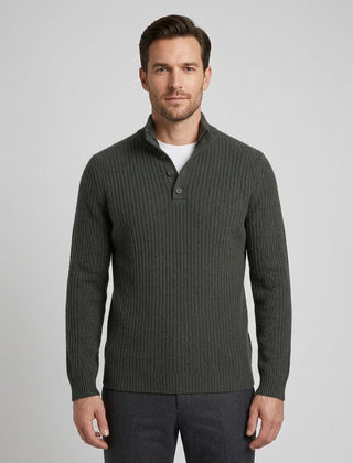 Men's Thick Knit Sweater Relaxed Fit Long Sleeve Crew Neck Casual Everyday - Front [Lystr 6acf2b28500fe86b88d98479:front]