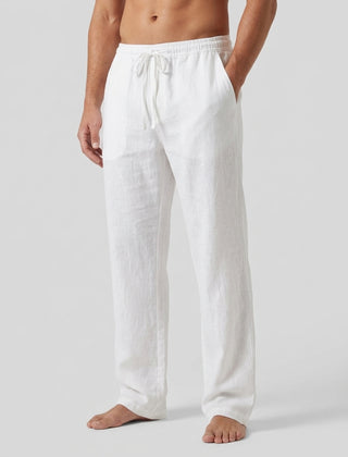 Men's Relaxed Trousers Loose Fit Drawstring Elastic Waist Casual Everyday Smart-Casual Tapered Lounge Comfort Fielding - Front [Lystr 6ad0b327b44a5b5d01162585:front]