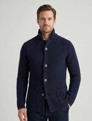 Men's Elegant Vintage Cardigan Long Sleeve Open Front Classic Stylish - Front [Lystr 6ad89b0212cc3a36a9cfcd43:front]