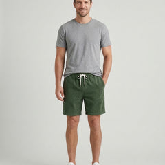 Men's Relaxed Fit Shorts Drawstring Elastic Waist Casual Everyday Beach Holiday Loungewear Chino Comfort Versatile Renner - Front [Lystr 6ad8aa4812cc3a36a9cfcd5f:front]