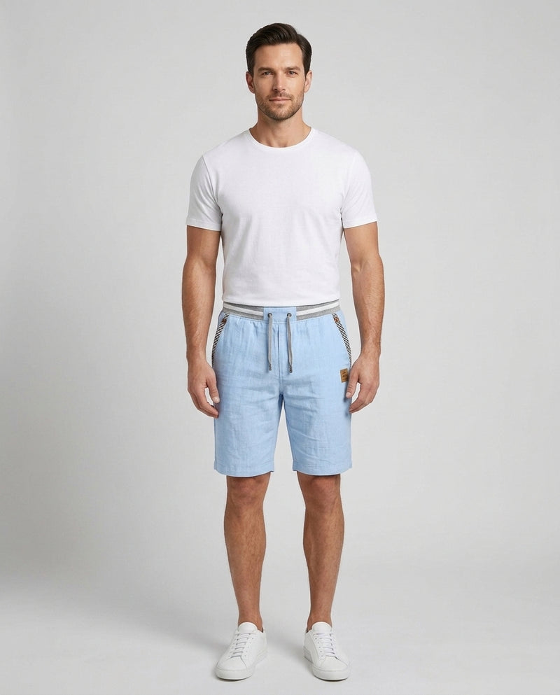 Men's Drawstring Shorts Relaxed Fit Elastic Waist Casual Everyday Beach Holiday Loungewear Chino Harlan