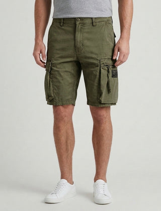 Men's Casual Cargo Shorts Drawstring Lightweight Versatile Outdoor Adventure - Army Green Front [Lystr 6ad9dd049c0f599a3b456a1d:army green:front]