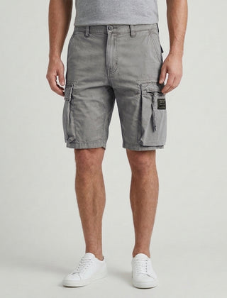 Men's Casual Cargo Shorts Drawstring Lightweight Versatile Outdoor Adventure - Gray Front [Lystr 6ad9dd049c0f599a3b456a1d:gray:front]