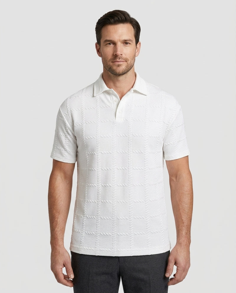 Men's Polo Shirt Classic Short-Sleeve Collared Regular Fit Casual Smart-Casual Everyday Golf Sport Harmon