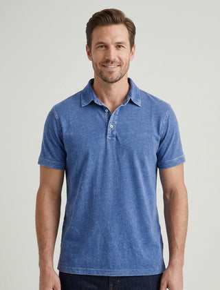 Men's Polo Shirt Refined Classic Short-Sleeve Collared Regular Fit Elegant Smart-Casual Casual Everyday Golf Ellison - Front [Lystr 6adf51a56960e74b6ead1a40:front]