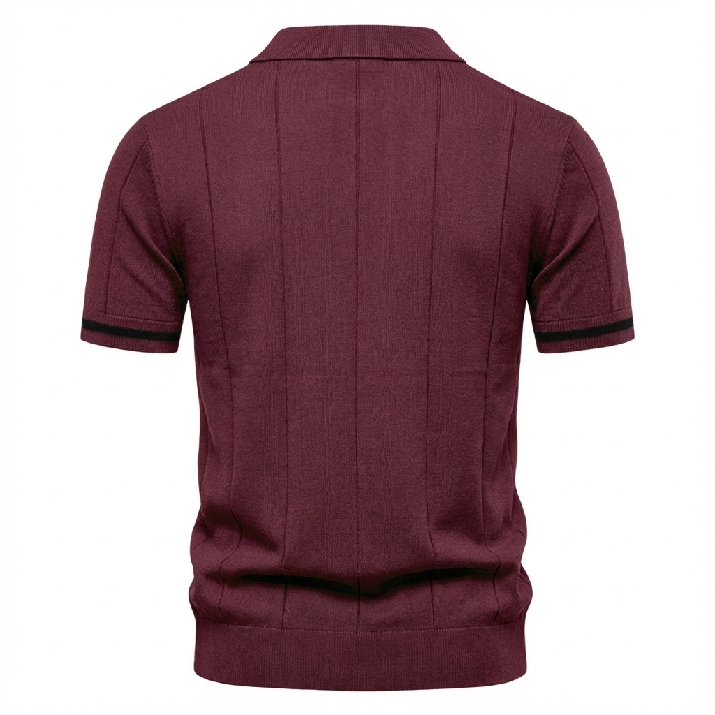 Men's Stylish Quarter-Zip Polo | Casual