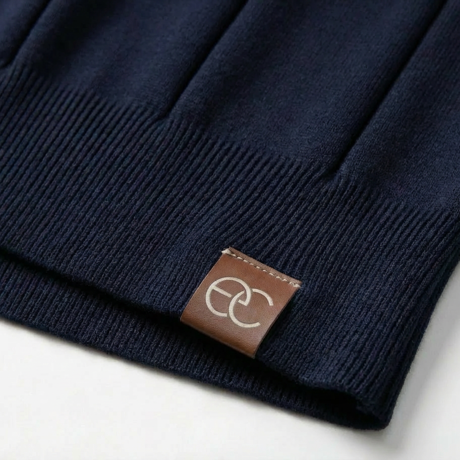 Men's Stylish Quarter-Zip Polo | Casual