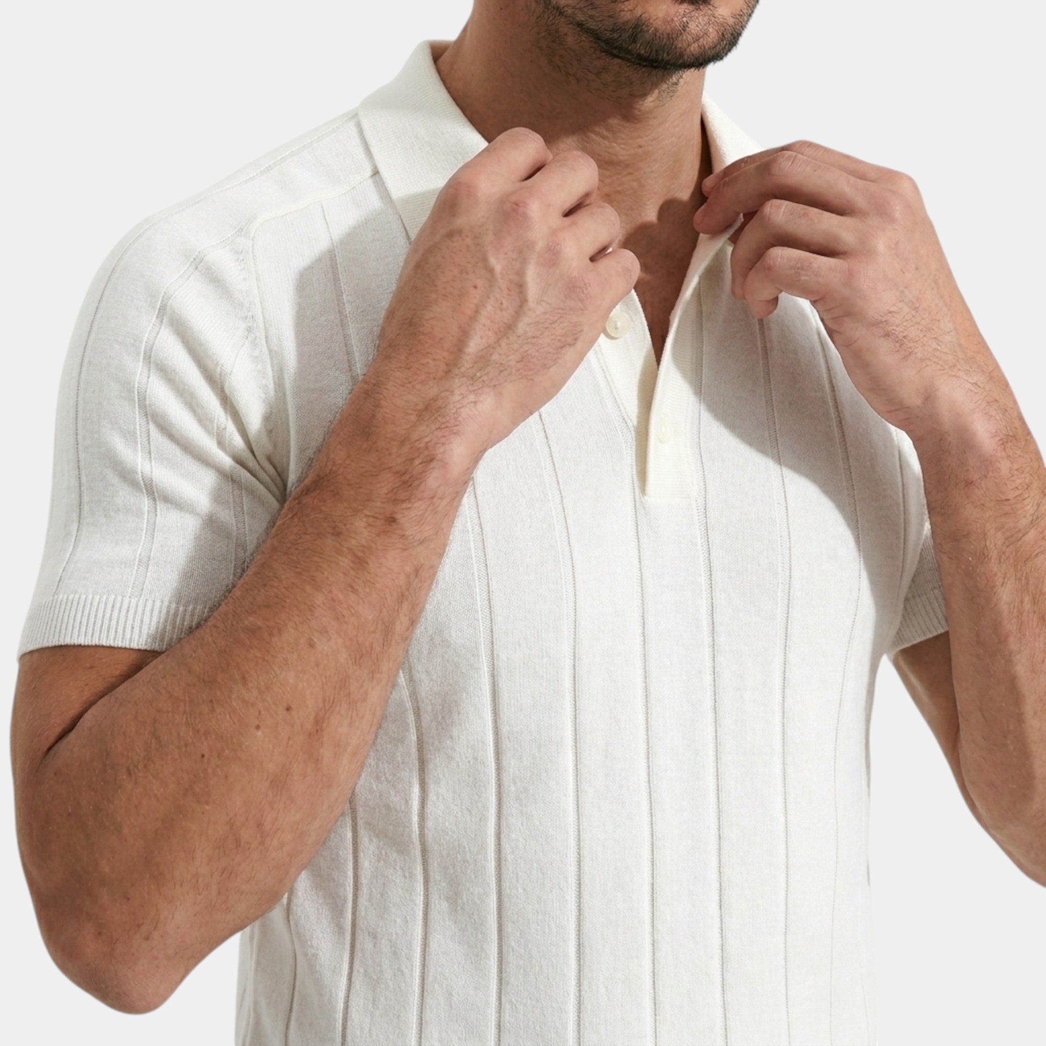 Men’s Slim Fit Casual Knitted Polo Shirt
