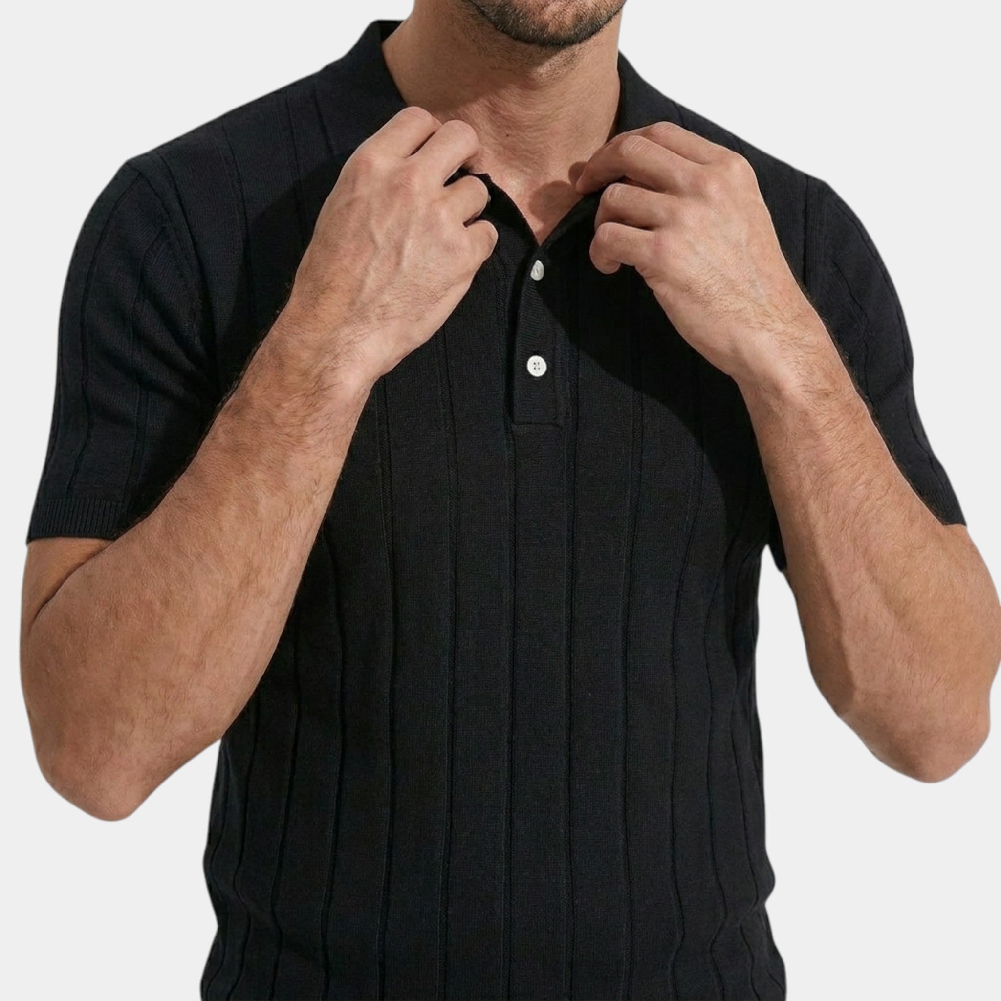 Men’s Slim Fit Casual Knitted Polo Shirt
