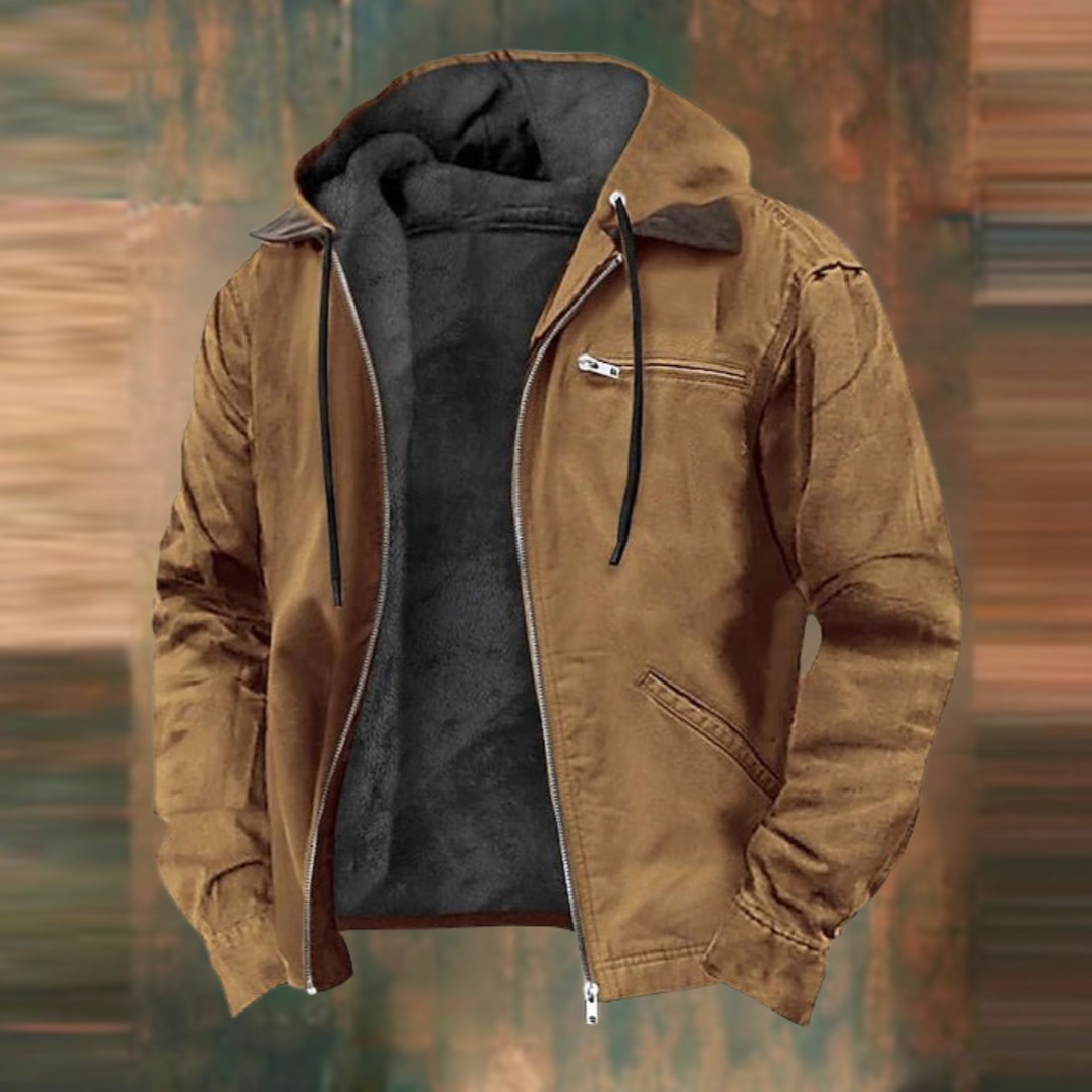 Men's Tailored Jacket Smart Wool-Blend Pockets Classic Autumn Style
