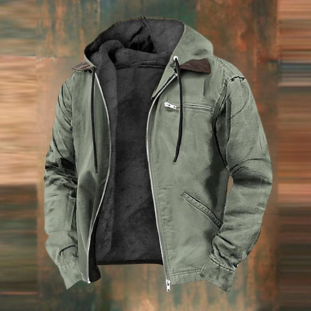 Men's Tailored Jacket Smart Wool-Blend Pockets Classic Autumn Style