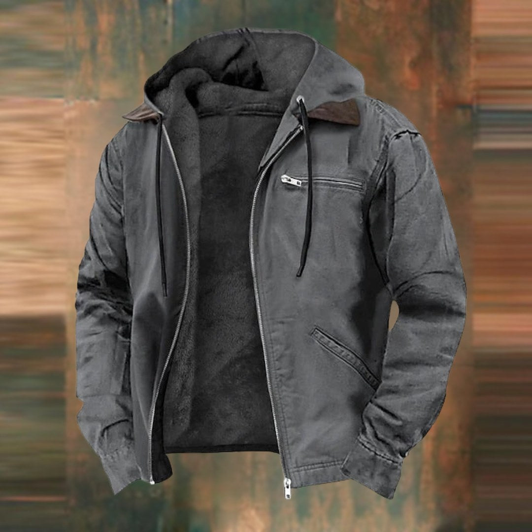 Men's Tailored Jacket Smart Wool-Blend Pockets Classic Autumn Style