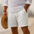 Men’s Casual Cotton-Linen Shorts | Relaxed Fit Trousers