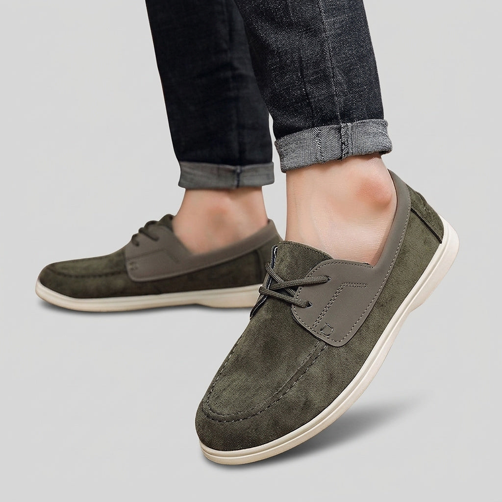 Men’s Casual Loafers with Lace-Up Detail