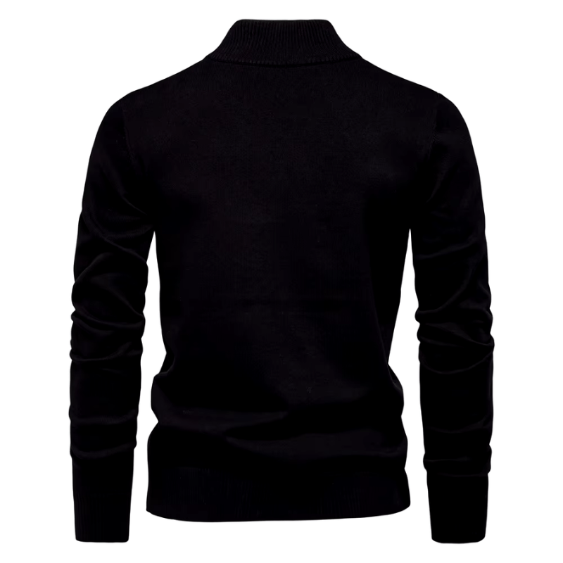 Men's Casual Quarter-Zip Pullover Relaxed Fit Everyday Layering
