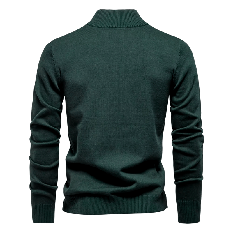 Men's Casual Quarter-Zip Pullover Relaxed Fit Everyday Layering