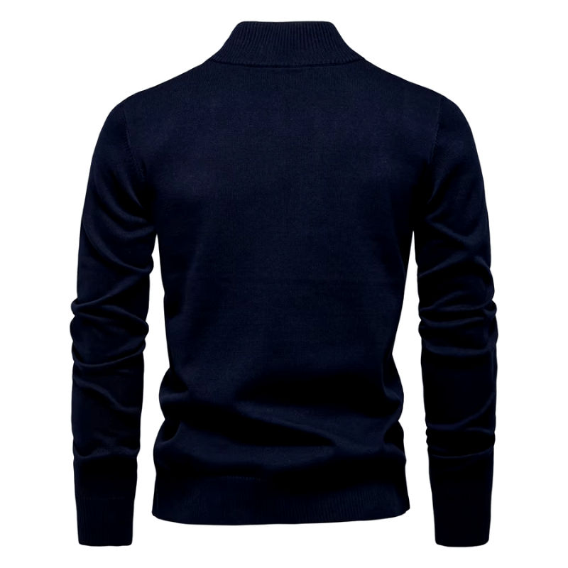 Men's Casual Quarter-Zip Pullover Relaxed Fit Everyday Layering