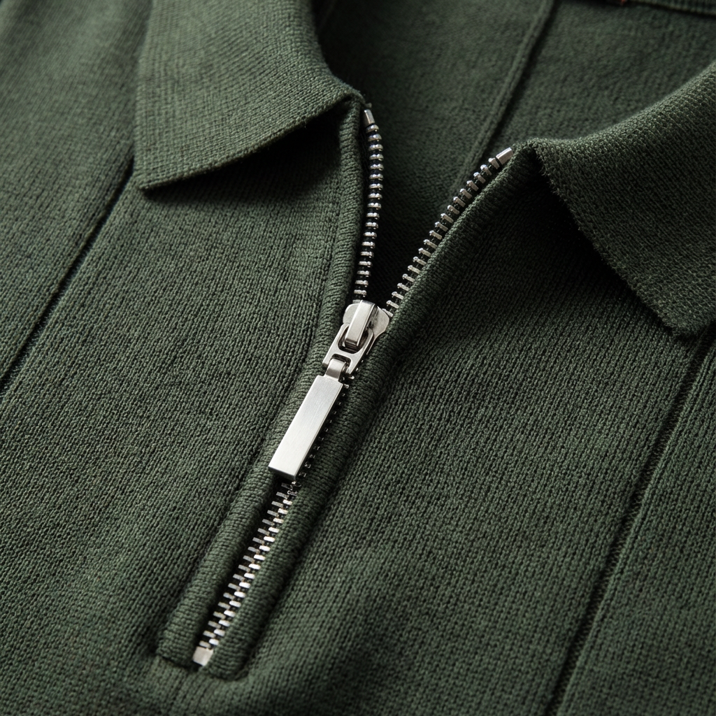 Men's Stylish Quarter-Zip Polo | Casual