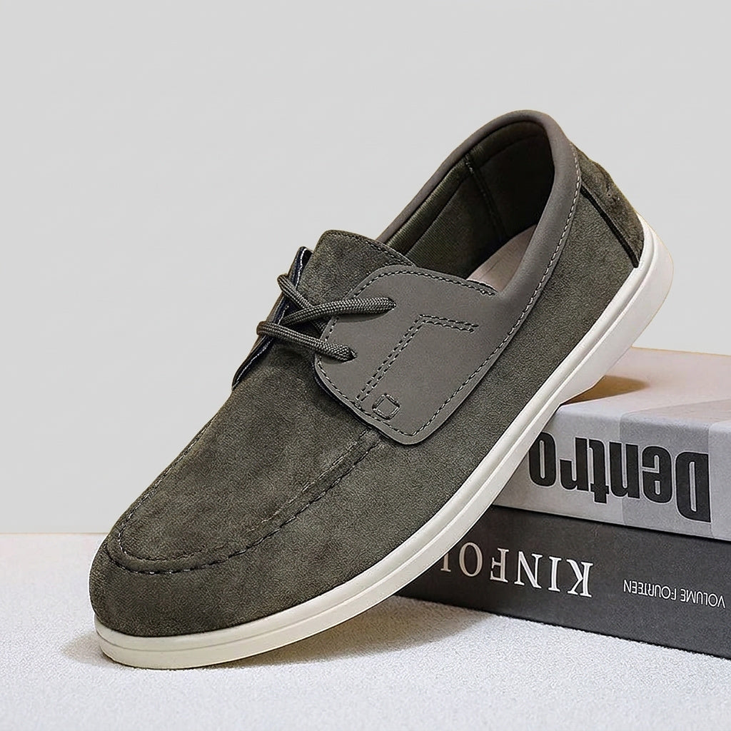 Men’s Casual Loafers with Lace-Up Detail