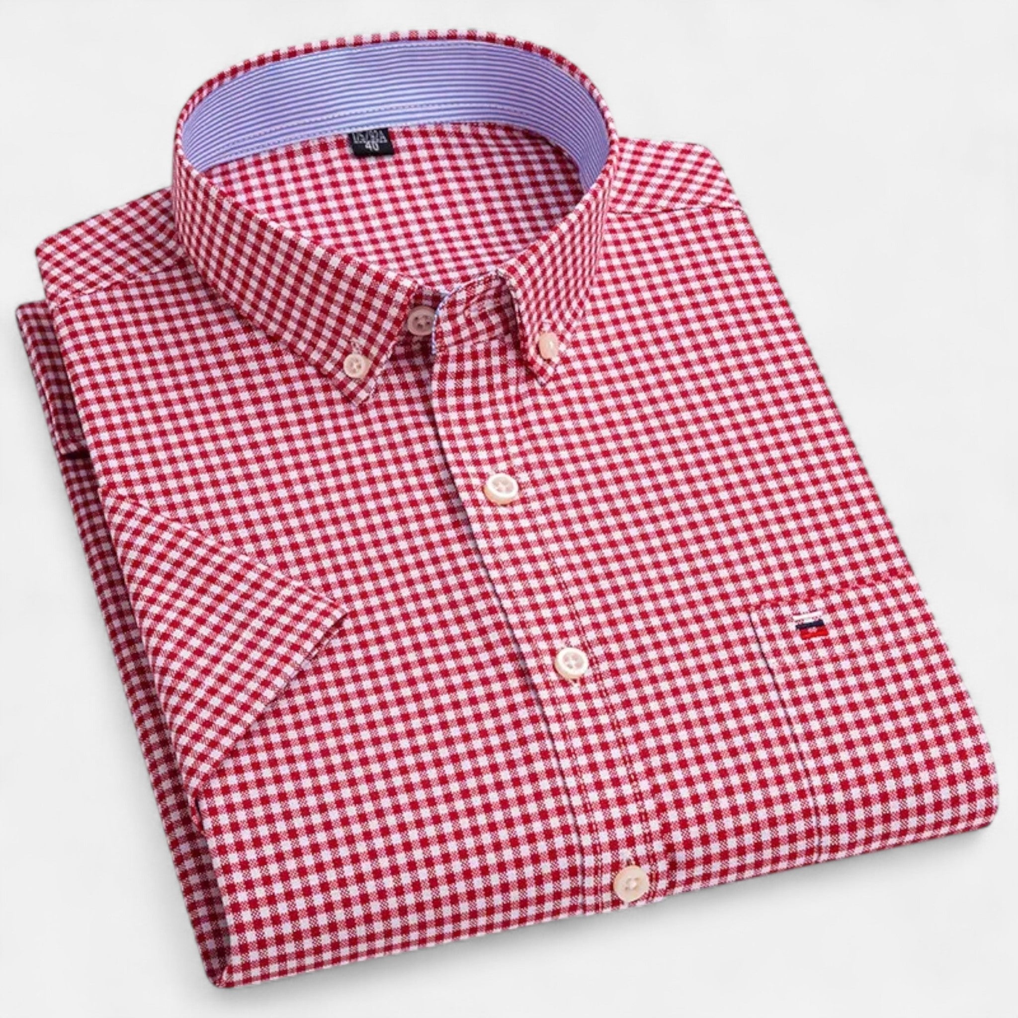 Men's Classic Short Sleeve Button-Up Shirt | Casual