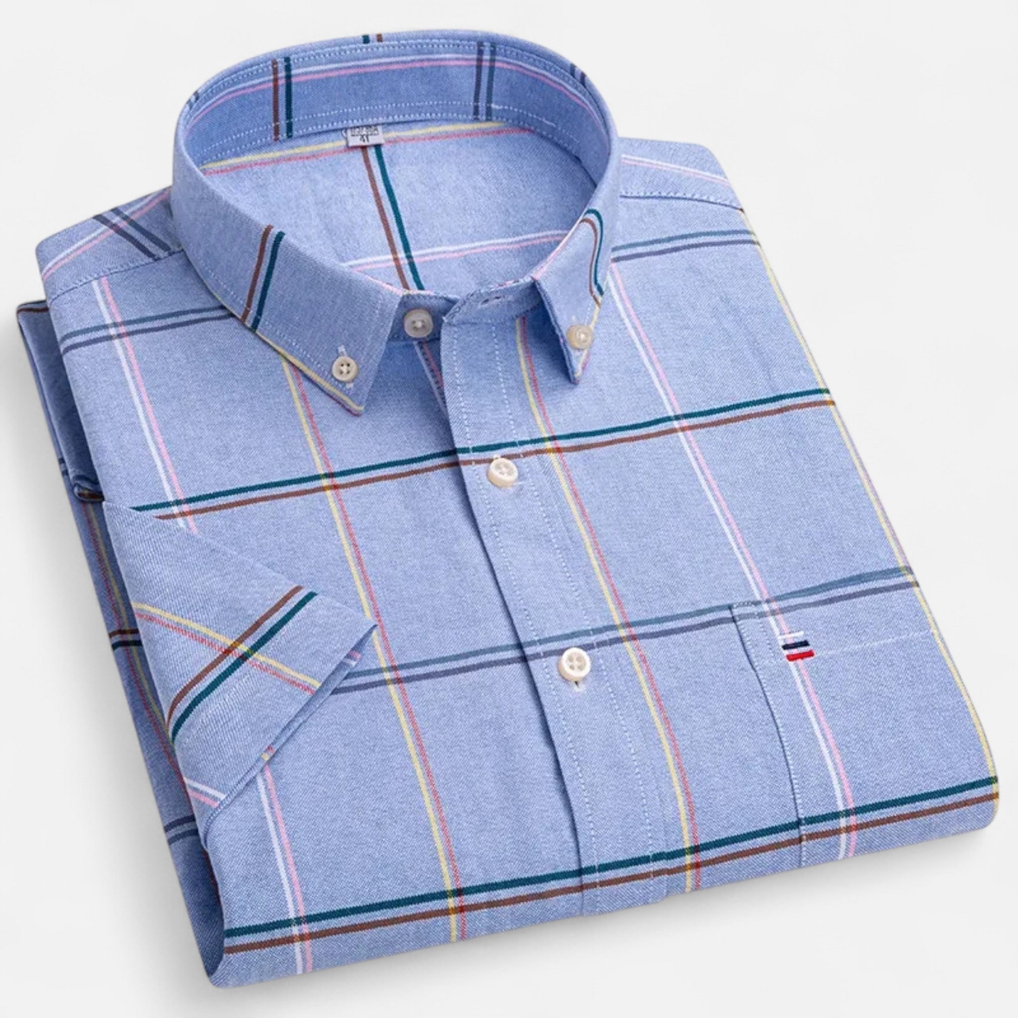 Men's Classic Short Sleeve Button-Up Shirt | Casual