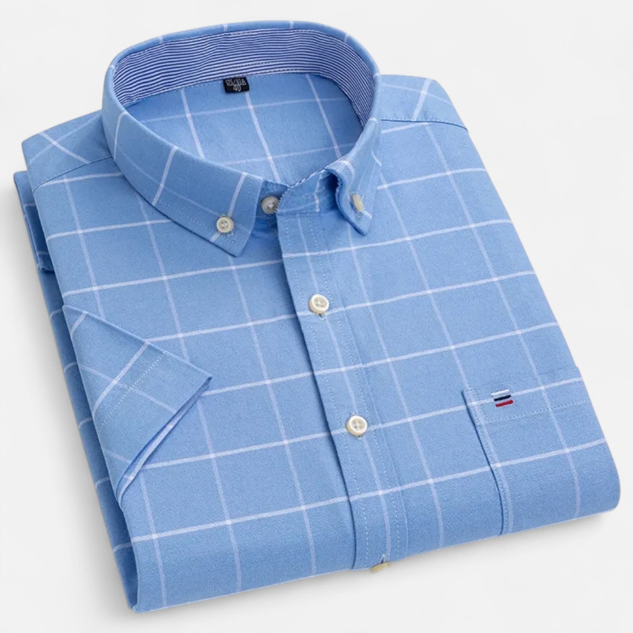 Men's Classic Short Sleeve Button-Up Shirt | Casual