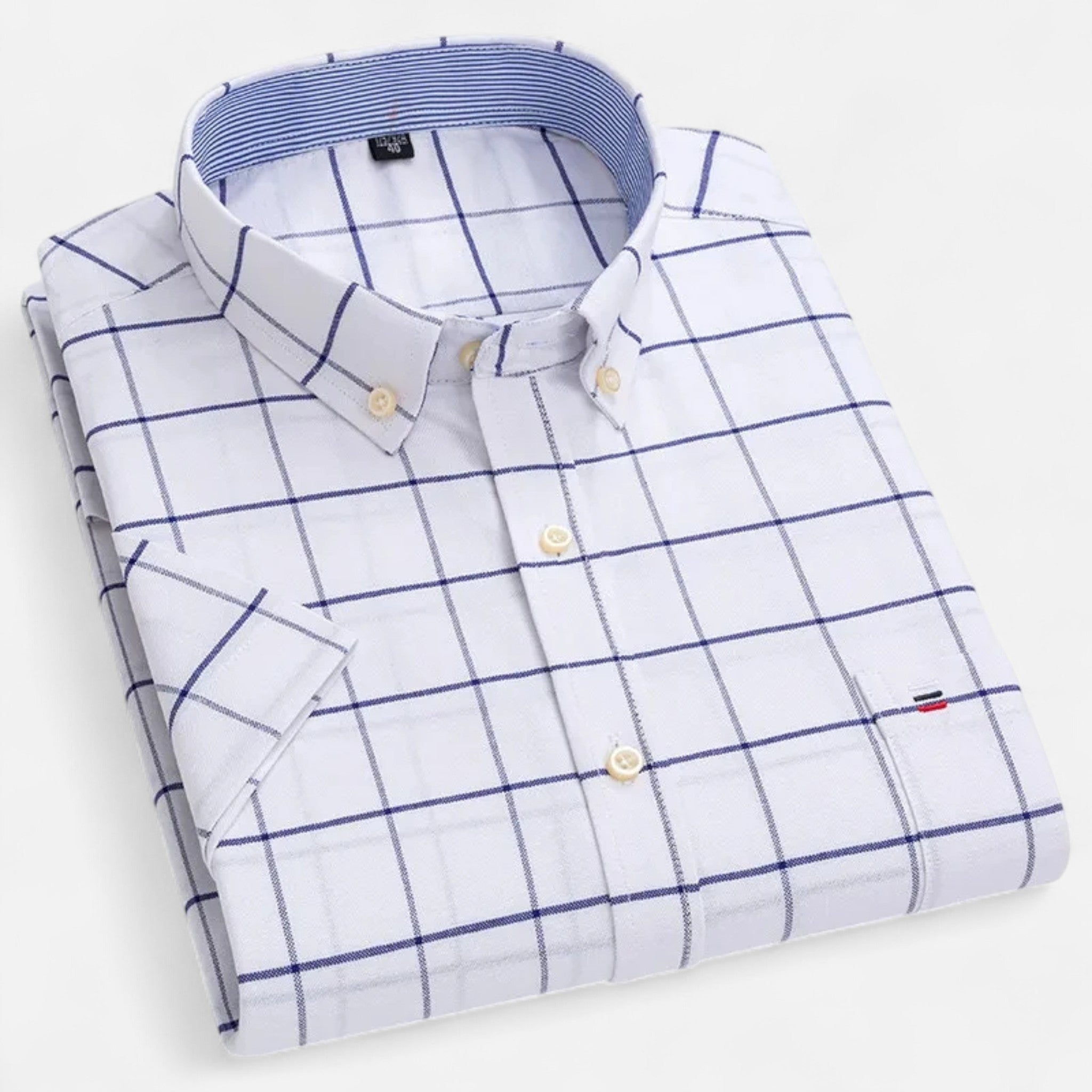 Men's Classic Short Sleeve Button-Up Shirt | Casual