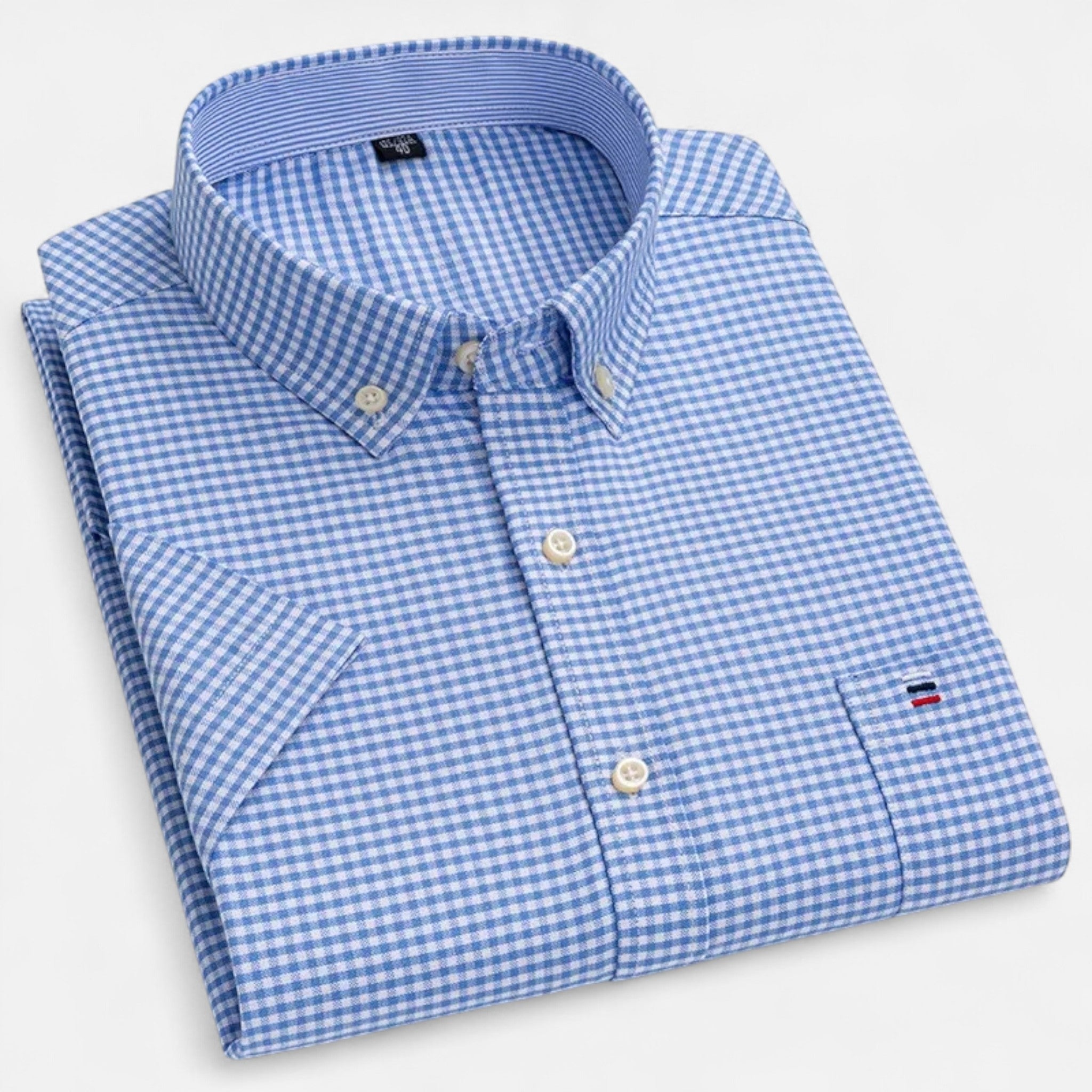 Men's Classic Short Sleeve Button-Up Shirt | Casual