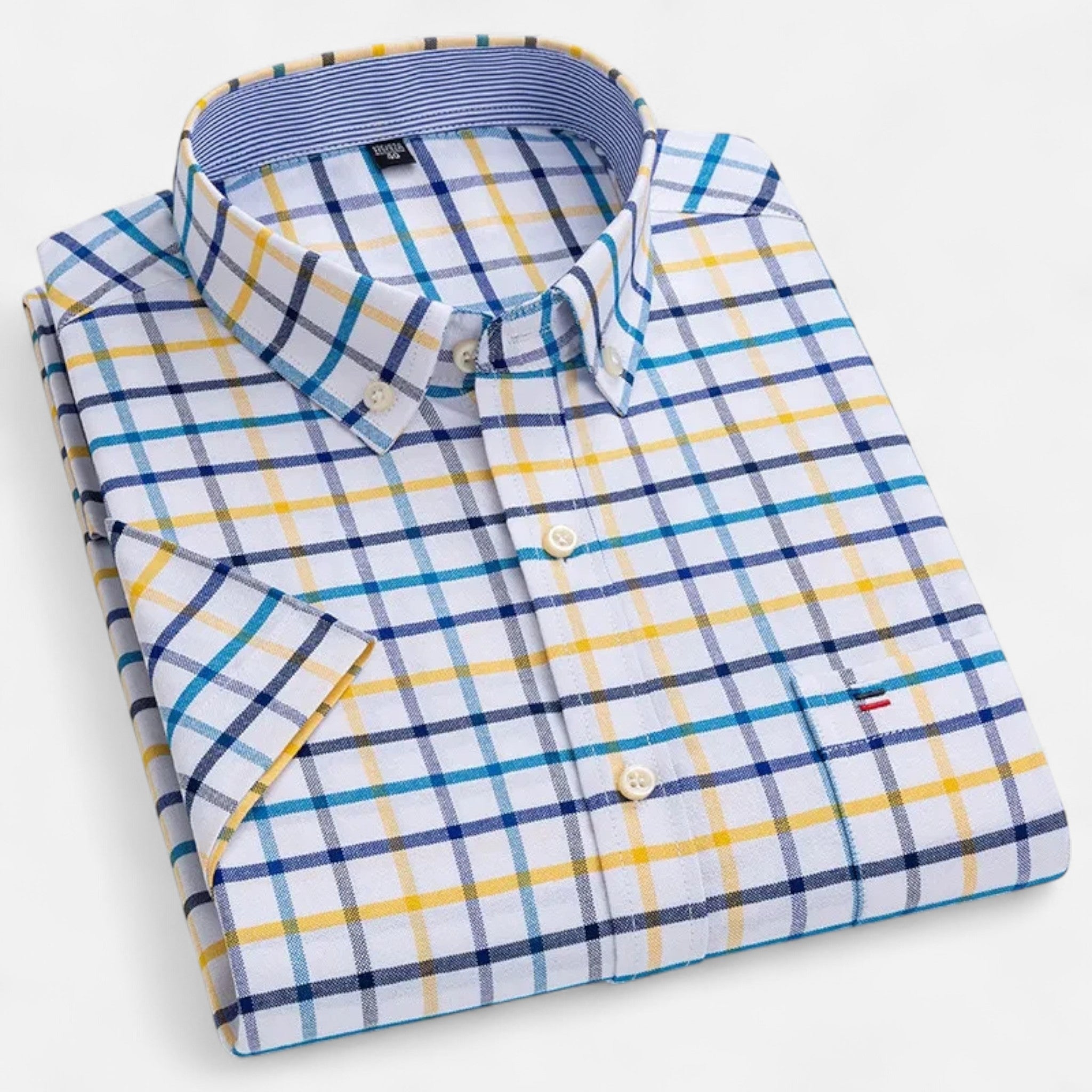 Men's Classic Short Sleeve Button-Up Shirt | Casual