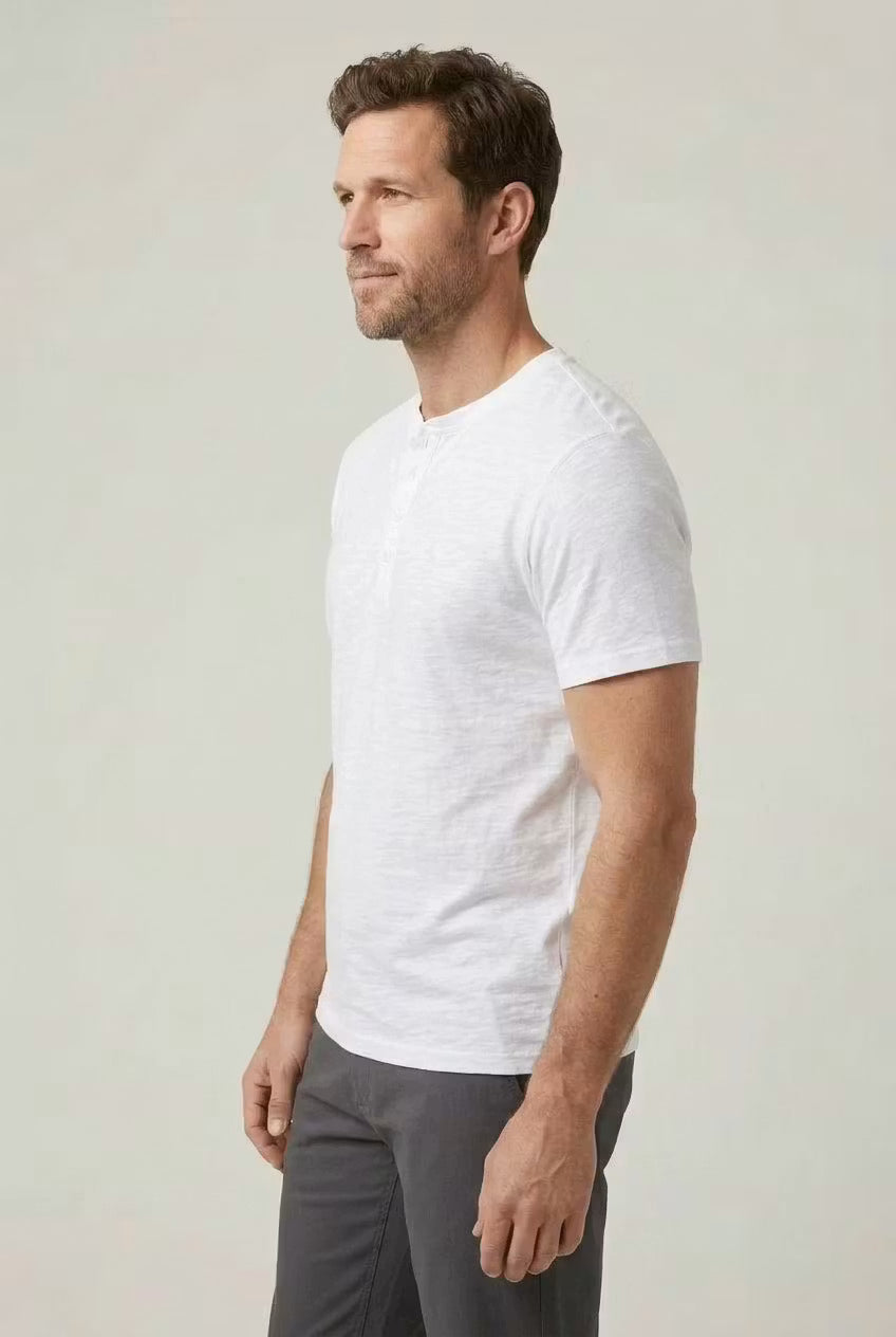 Men's Casual Henley Shirt | Short Sleeve