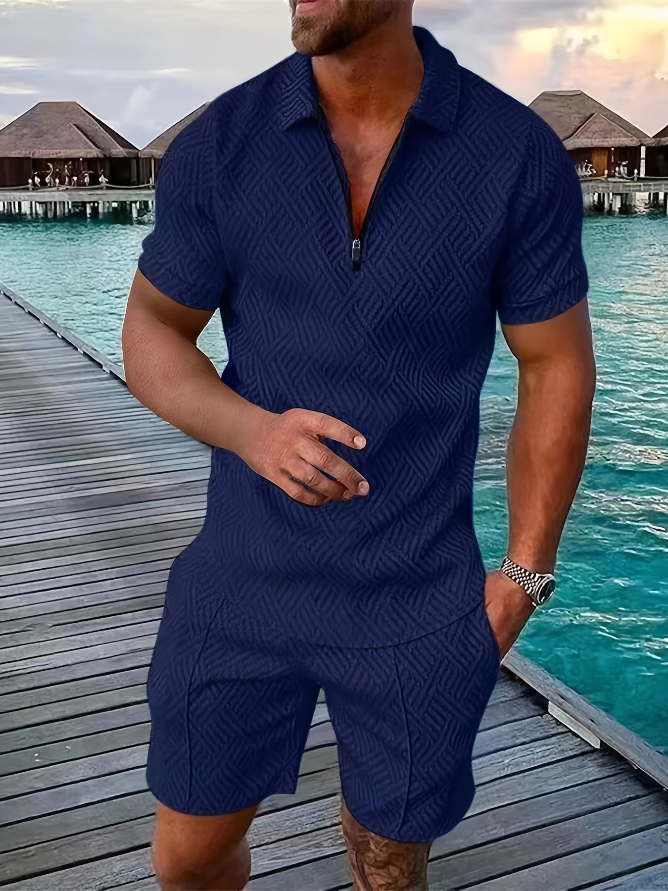 Men's Shirt & Shorts Set
