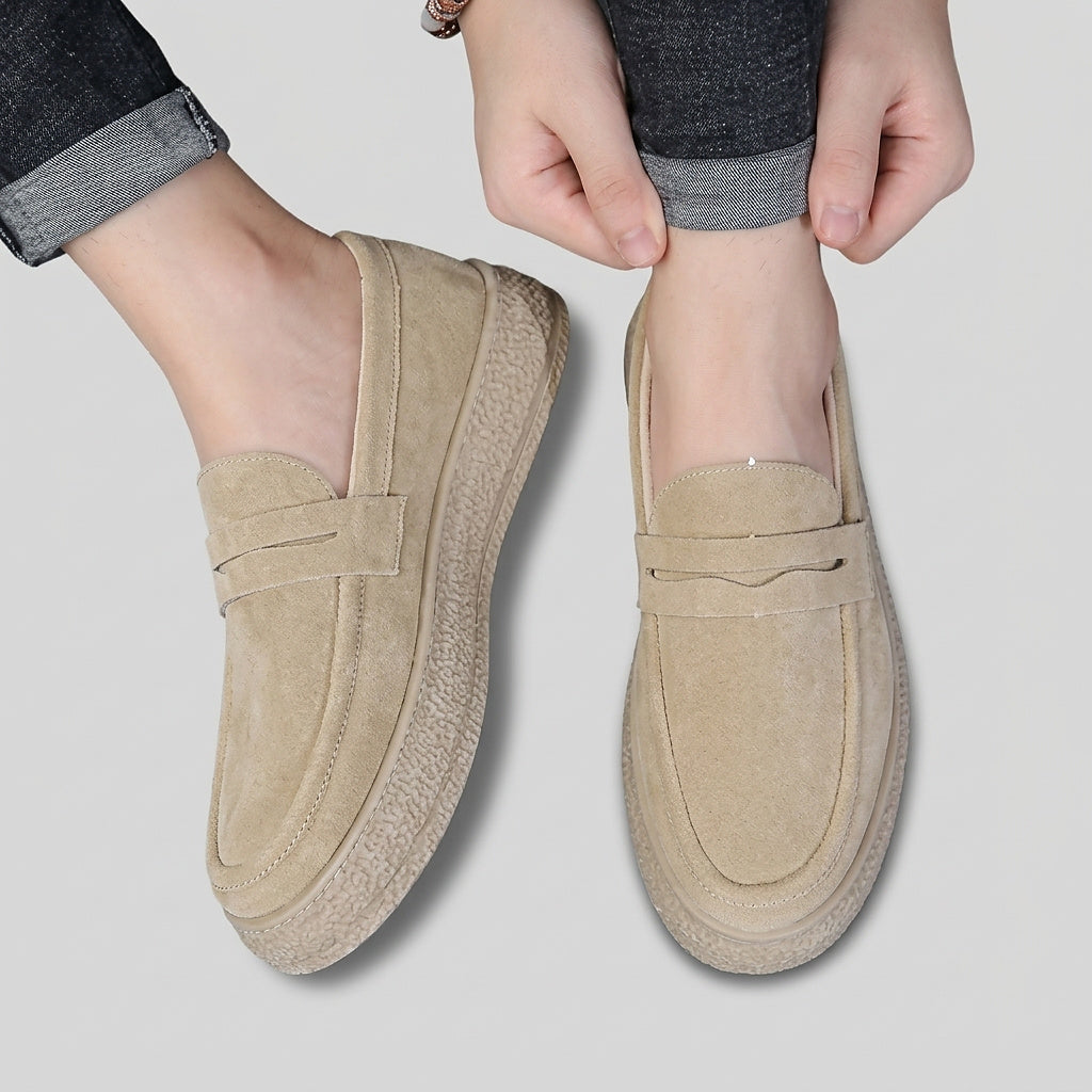Men’s Slip-On Loafers with Platform Sole