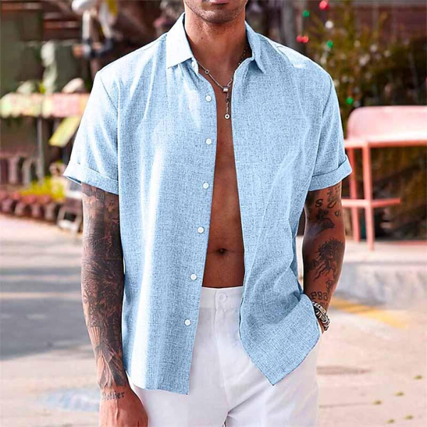 Men's Casual Short Sleeve Shirt | Stylish