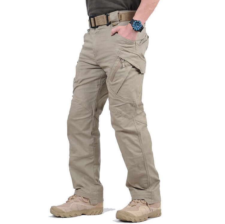 Men's Cargo Trousers Relaxed Fit Utility Pockets Versatile Everyday Wear