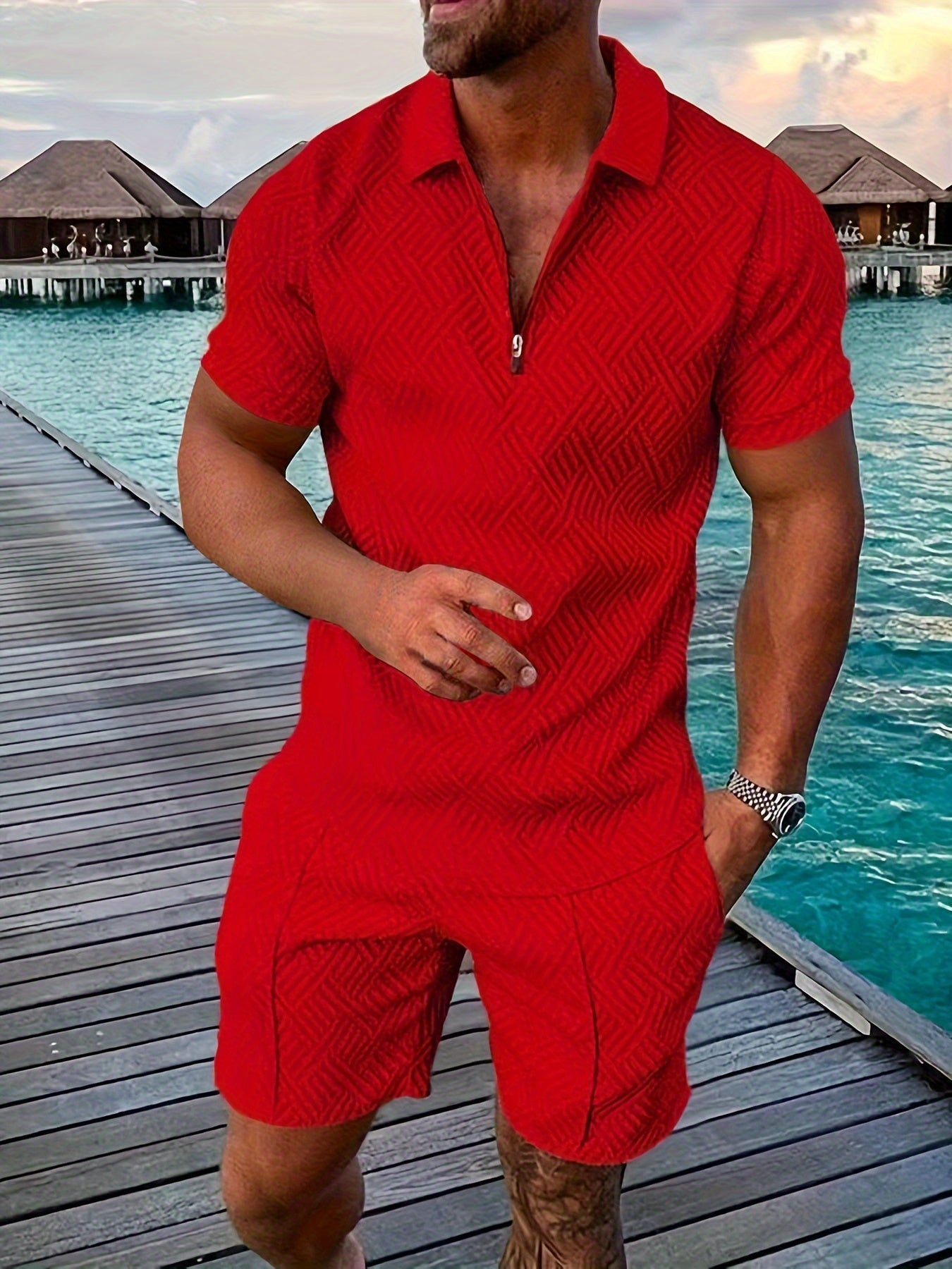 Men's Shirt & Shorts Set